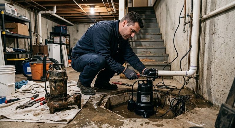 Sump Pump Relocation in Mobile, AL